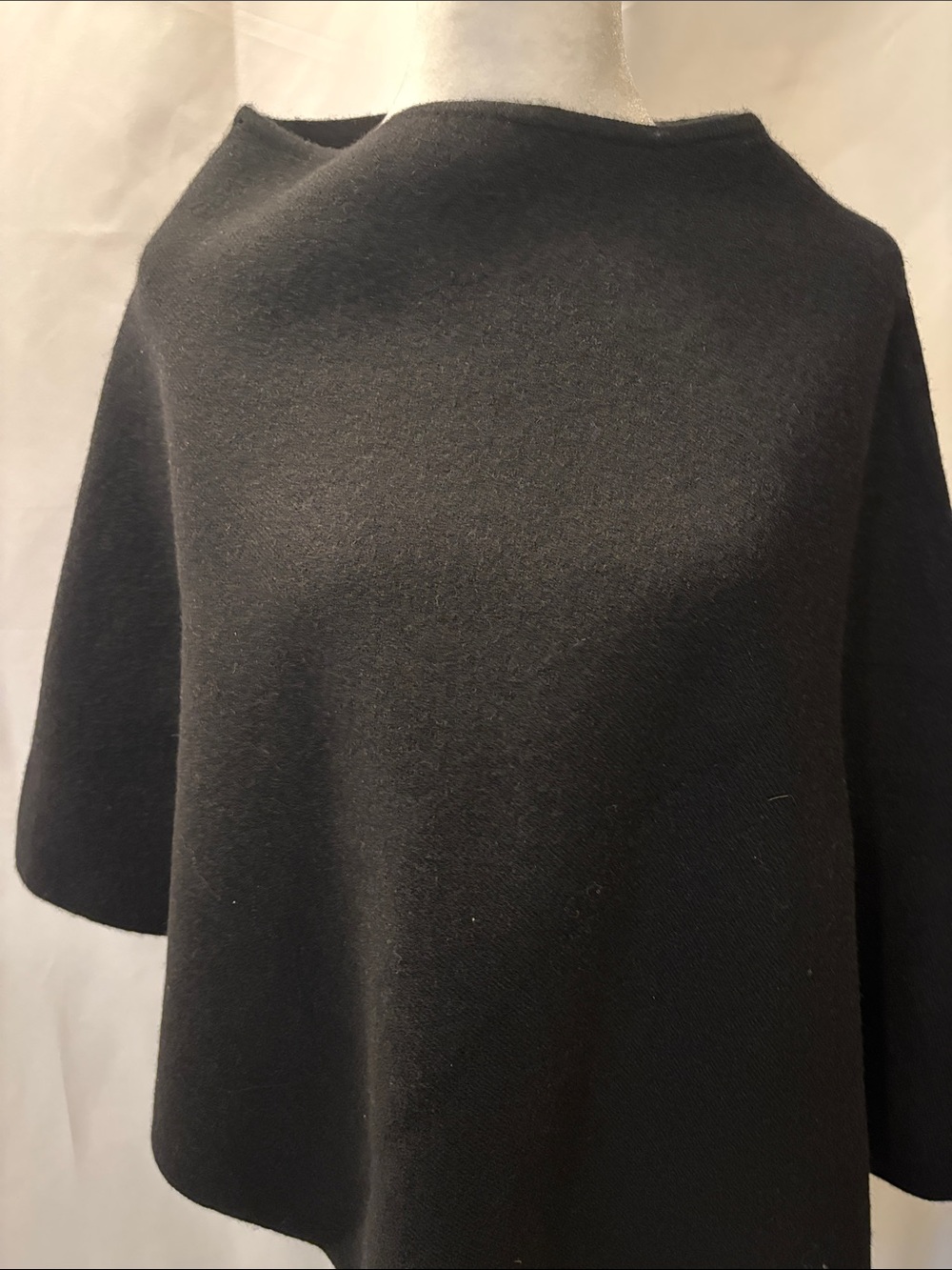 Zara Black Crew Neck Poncho Sweater - US size Medium - Picture 2 of 10